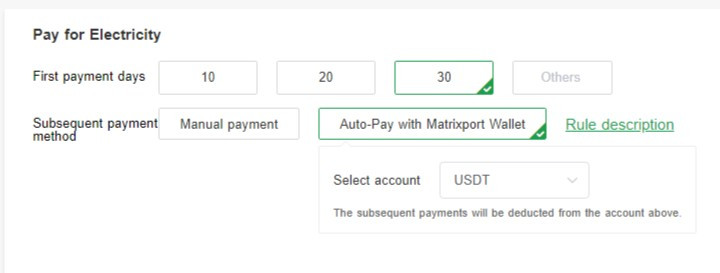 matrixport usdt