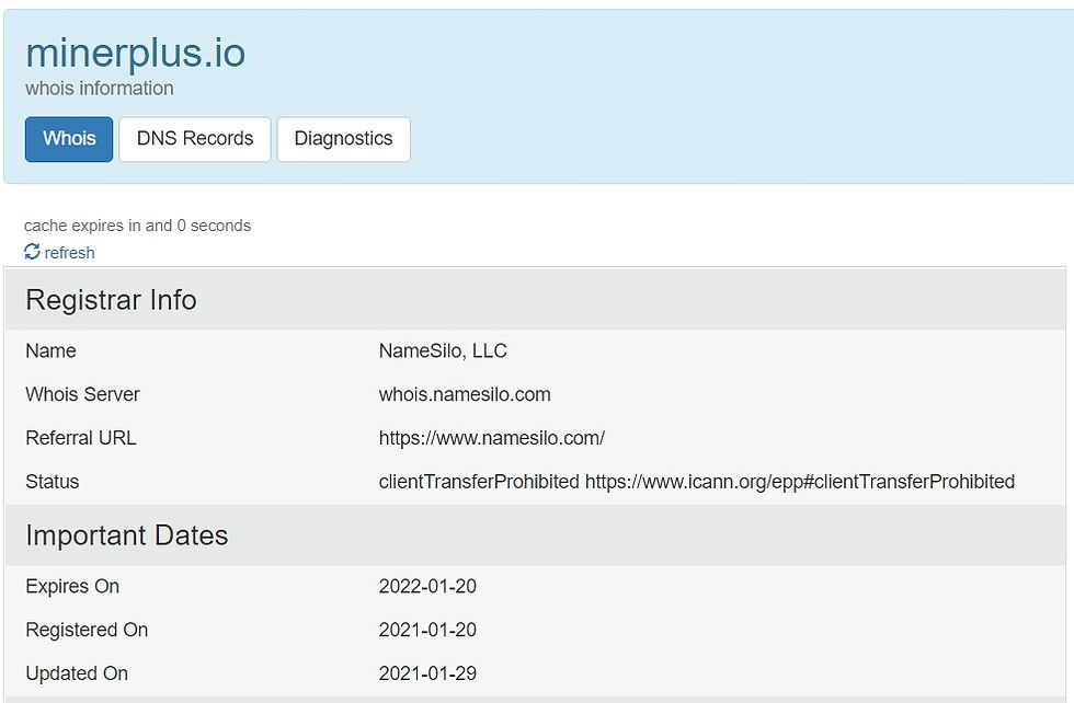 minerplus whois