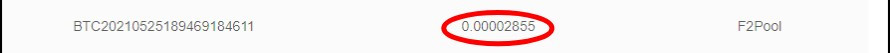 My contract's earnings