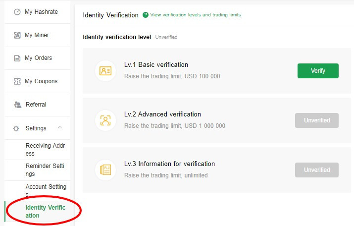 You cannot use services provided by Bitdeer