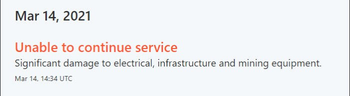 scryptcube outage