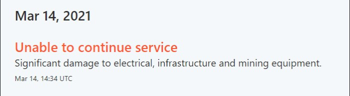 scryptcube outage