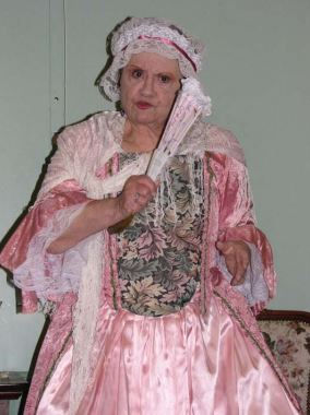 Professional storyteller Libby Franck portrayed Agnes Surriage, the wife of Charles Henry Frankland, at the Hopkinton Historical Society on March 3. 2013.