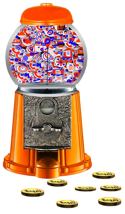 ringszu gumball dispening features