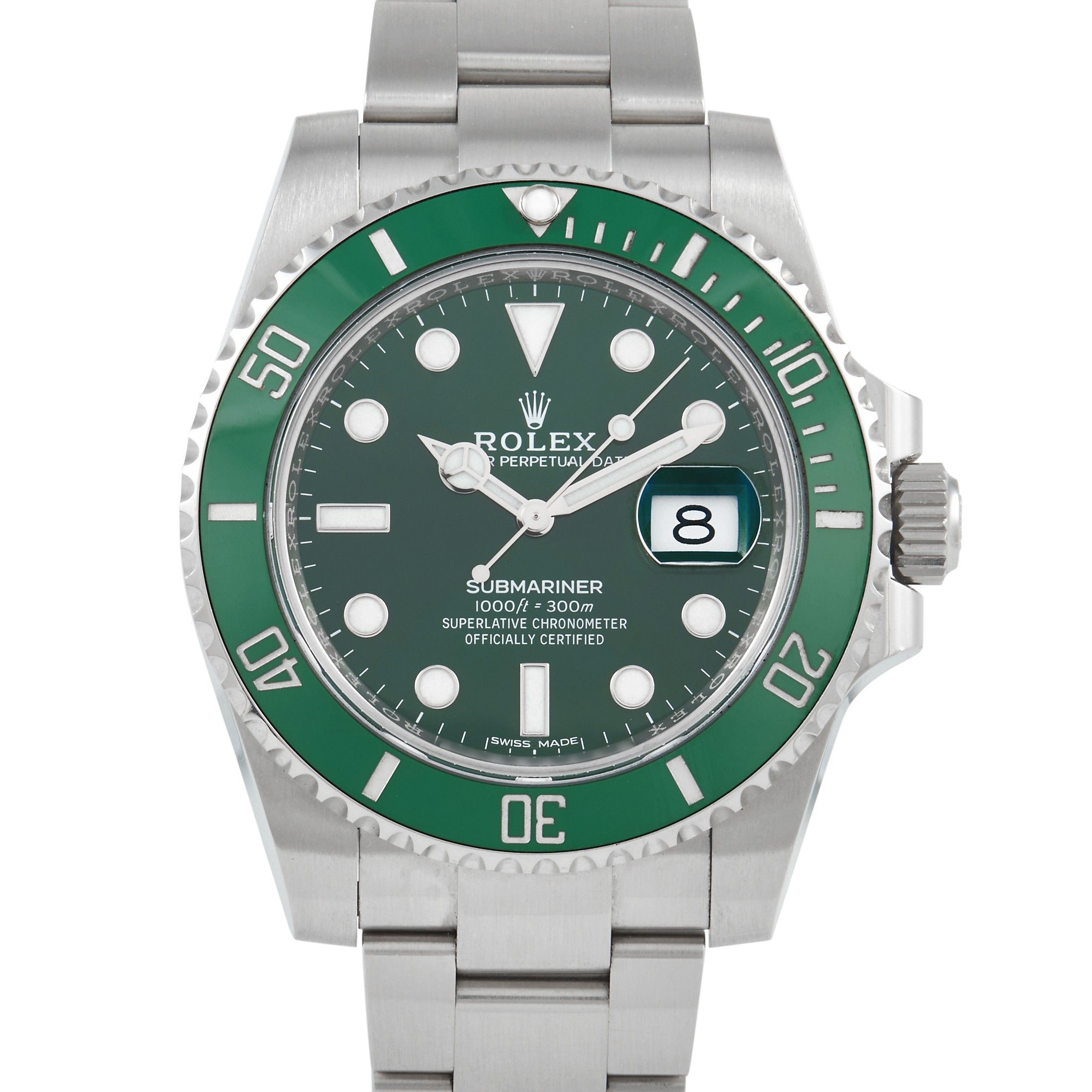 ROLEX SUBMARINER "HULK" WATCH 116610LV