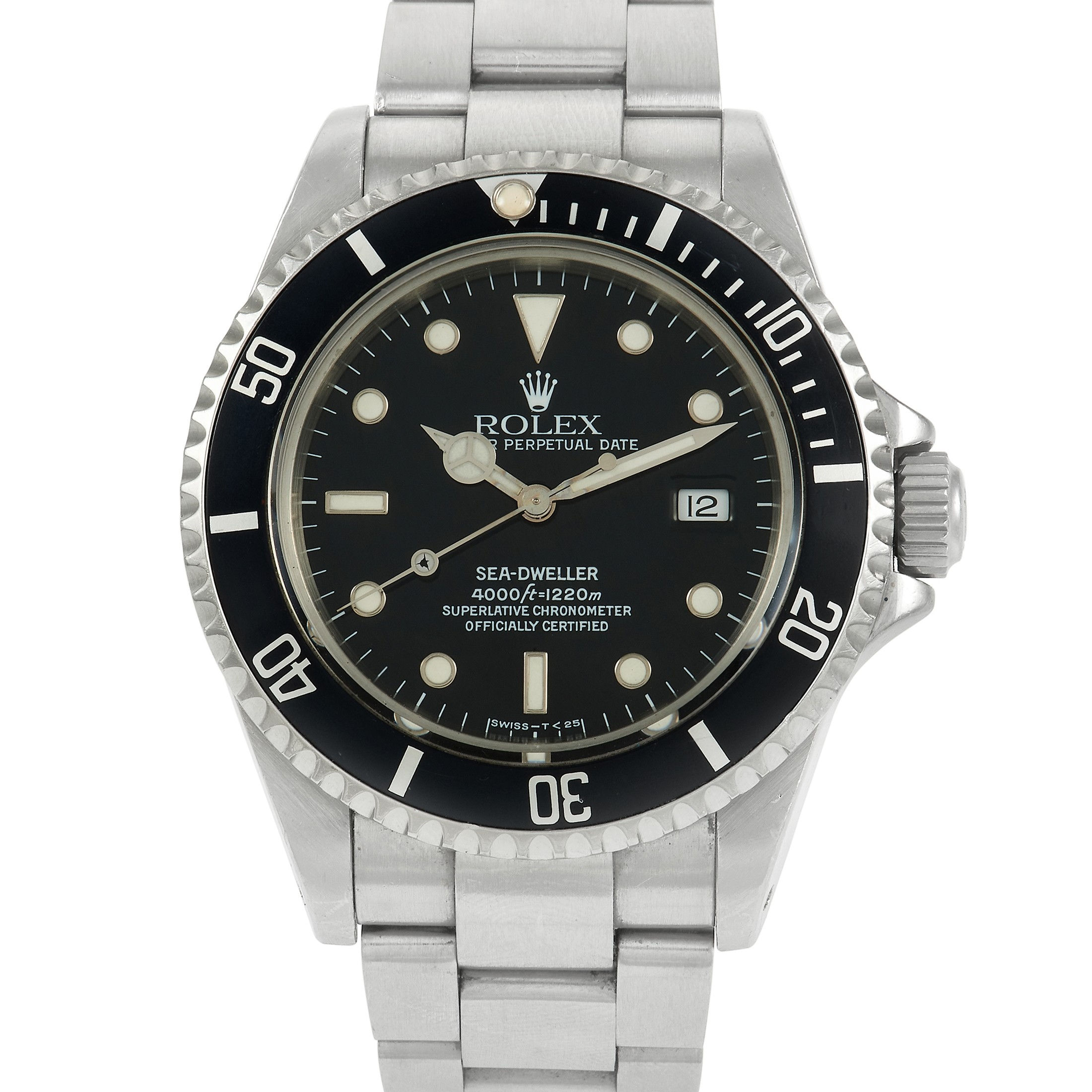 ROLEX SEA-DWELLER BLACK DIAL WATCH 16600