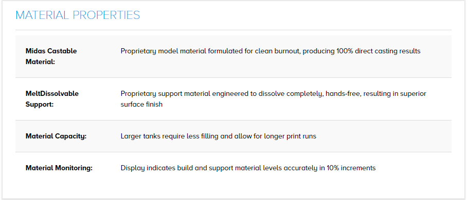 solidscape-s325-wax-printing-material-properties