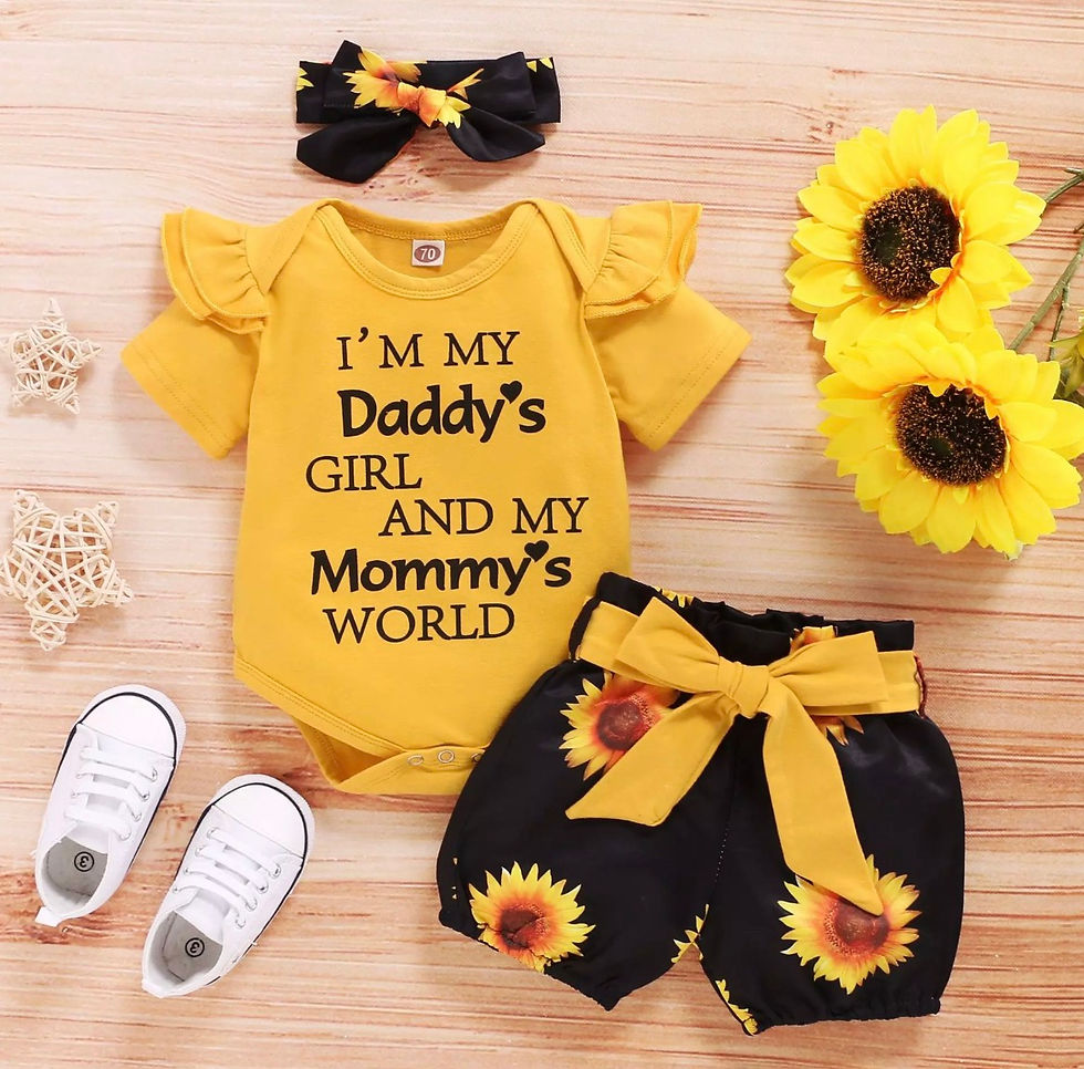 Black & Yellow 2 pc Set