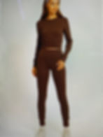 Miniatura: High Waist Banded cuffs Jogger pants leggings 