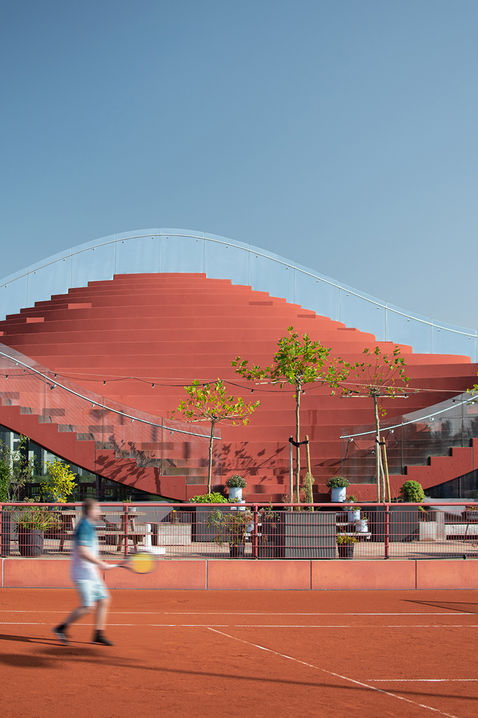 The Couch | IJburg Tennis Club, MVRDV, Photography ©FrancoCasaccia