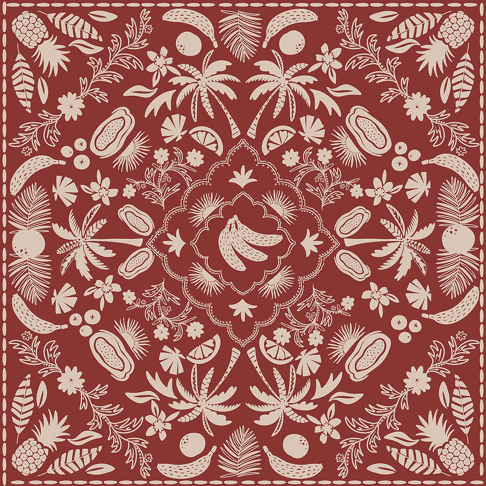 Courtney Graben Tropical Scarf Design