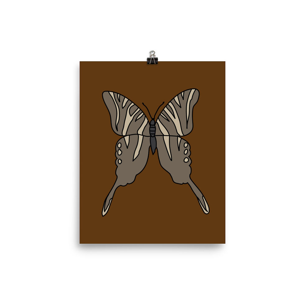 Thumbnail: Brown Butterfly Poster by Courtney Graben