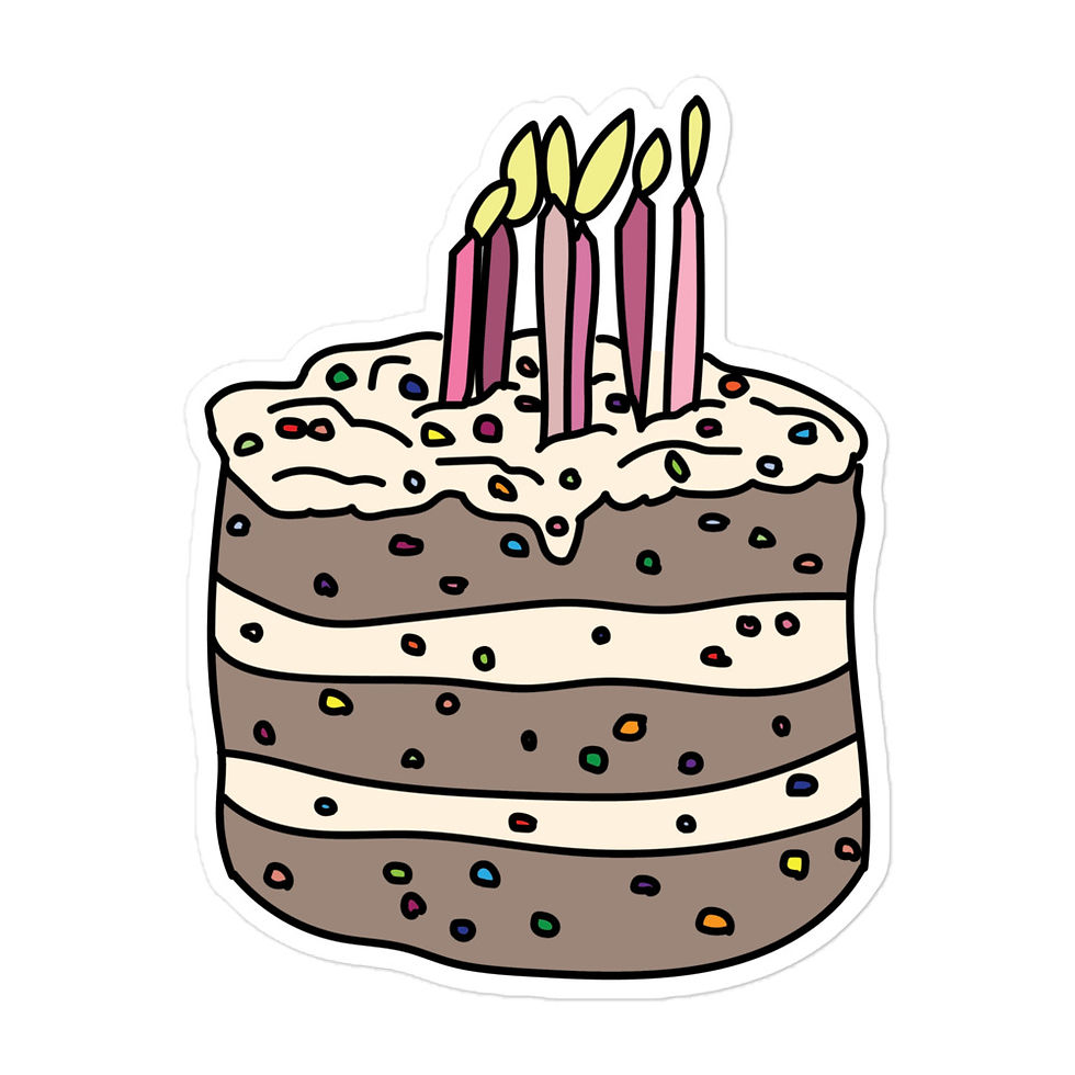 Thumbnail: Birthday Cake Stickers