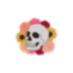 Thumbnail: Skull With Flowers Stickers