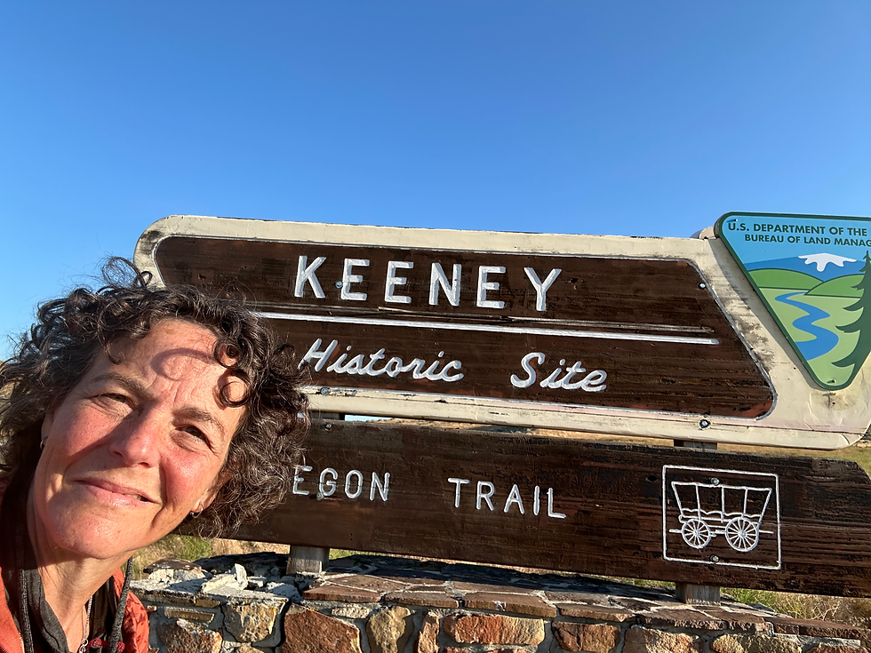 Finding our groove on the Keeney Pass.