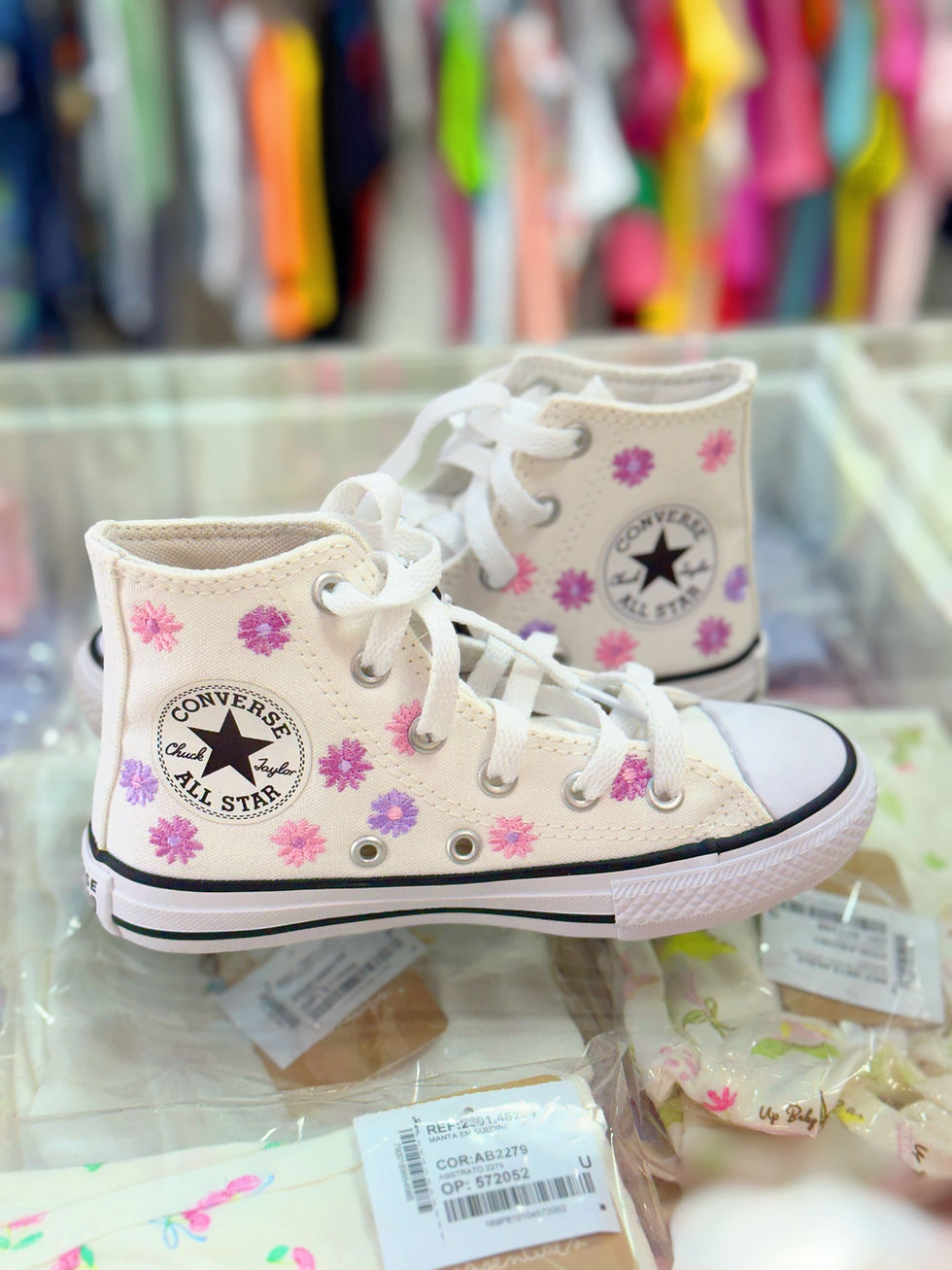 Tênis Infantil Converse Chuck Taylor All Star Florido Lilás/Violeta