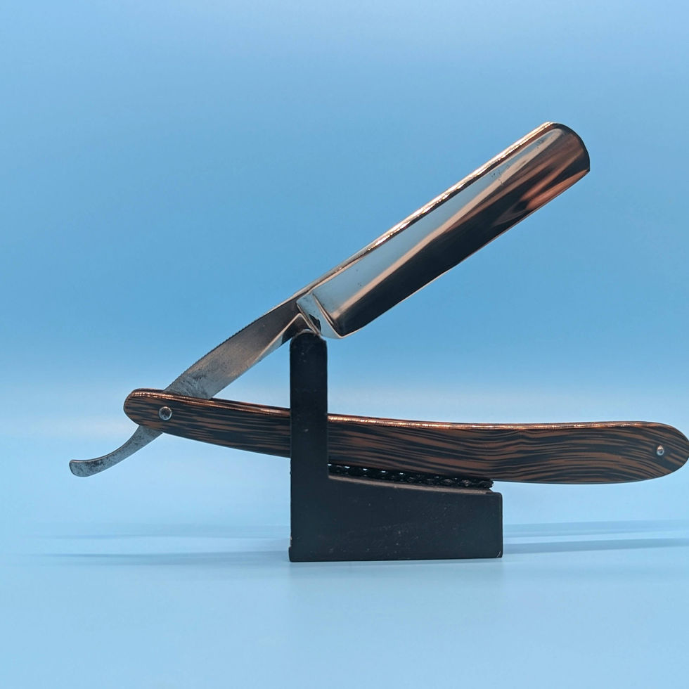 Antique shave ready straight razor