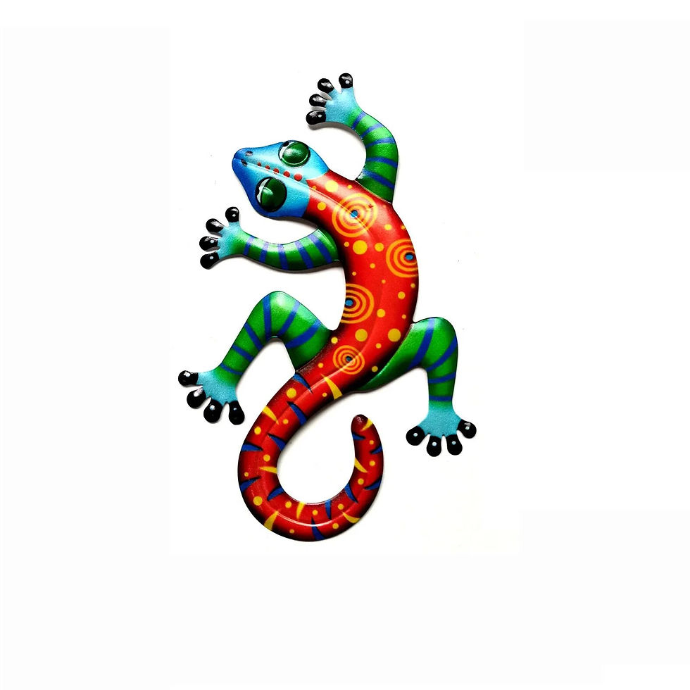 Thumbnail: Iron Gecko Bird Wall Art