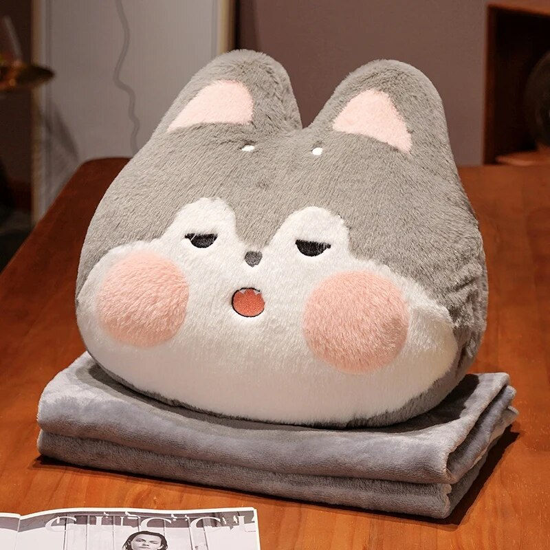 Thumbnail: Animals Head Plush Pillow 