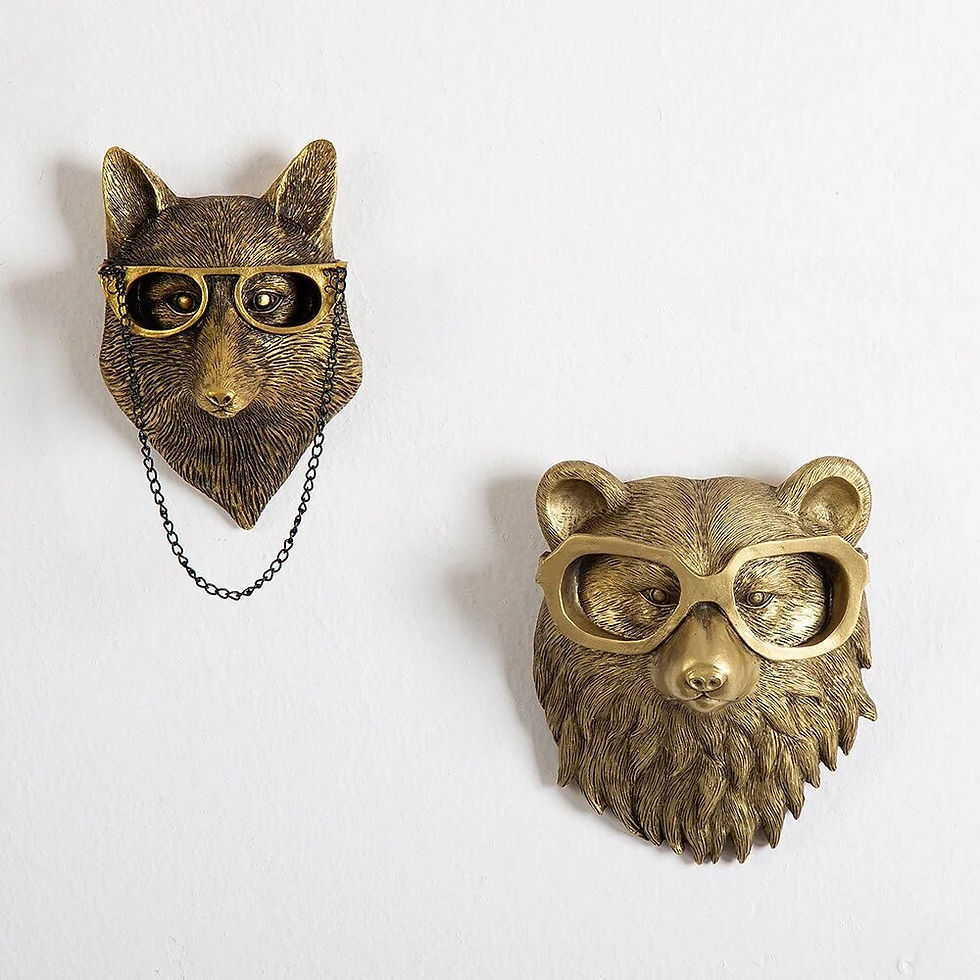 Thumbnail: Resin Animal Head Wall Decor