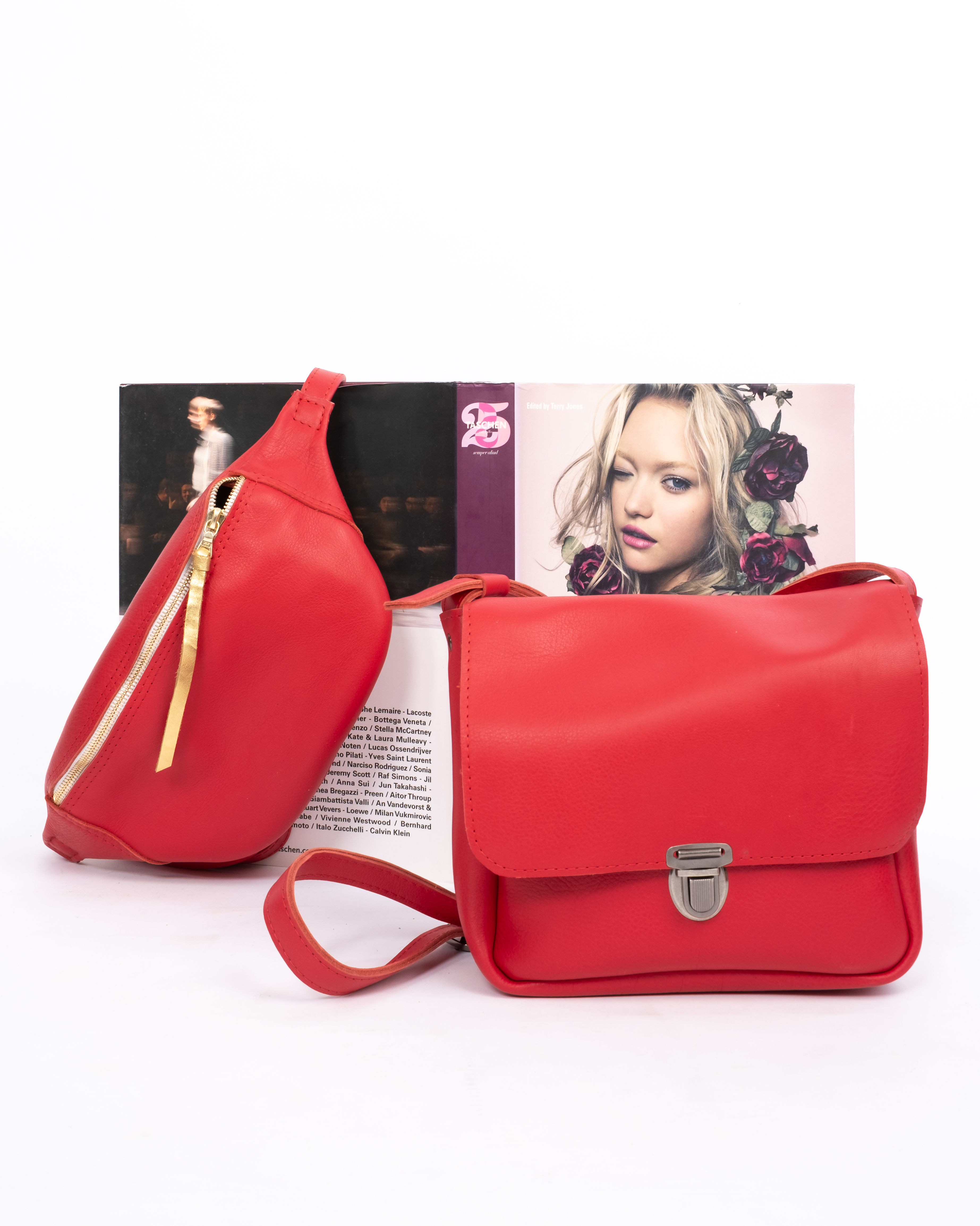 Rotes Set: Mona & Bauchtasche