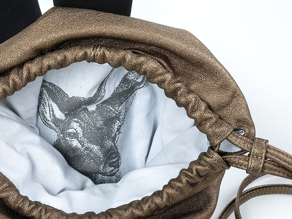 Miniaturbild: Rucksackbeutel "Sevy Delulxe Bronze"