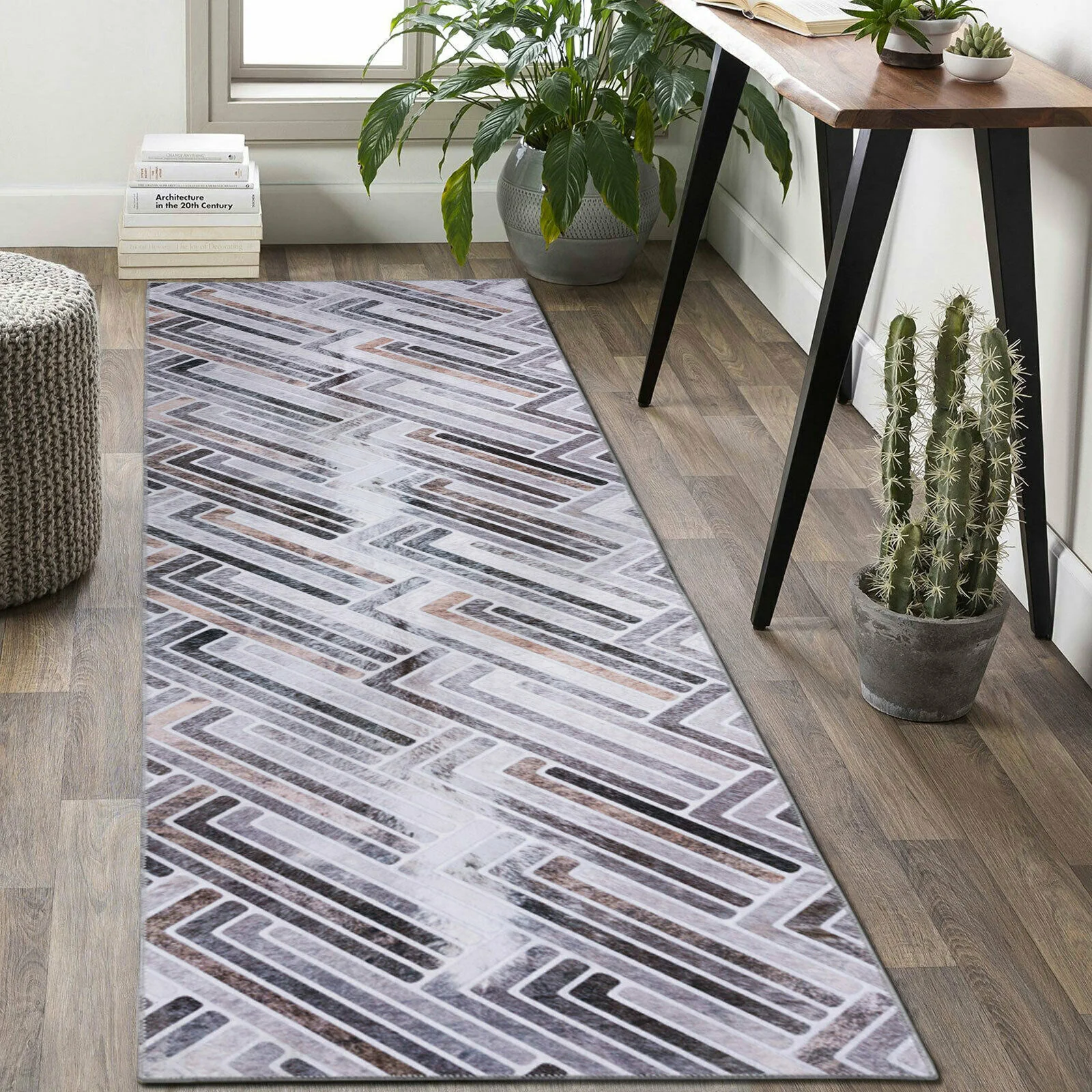 Cowhide Patchwork Hallway Runner Multiple Sizes Cowhide Warehouse