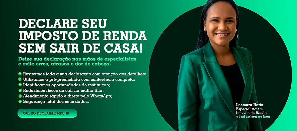 Declaração de imposto de renda facilitada.