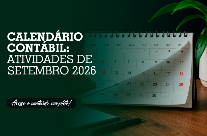 Calendário contábil: Atividades de Setembro 2026