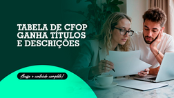 Tabela de CFOP ganha títulos e descrições