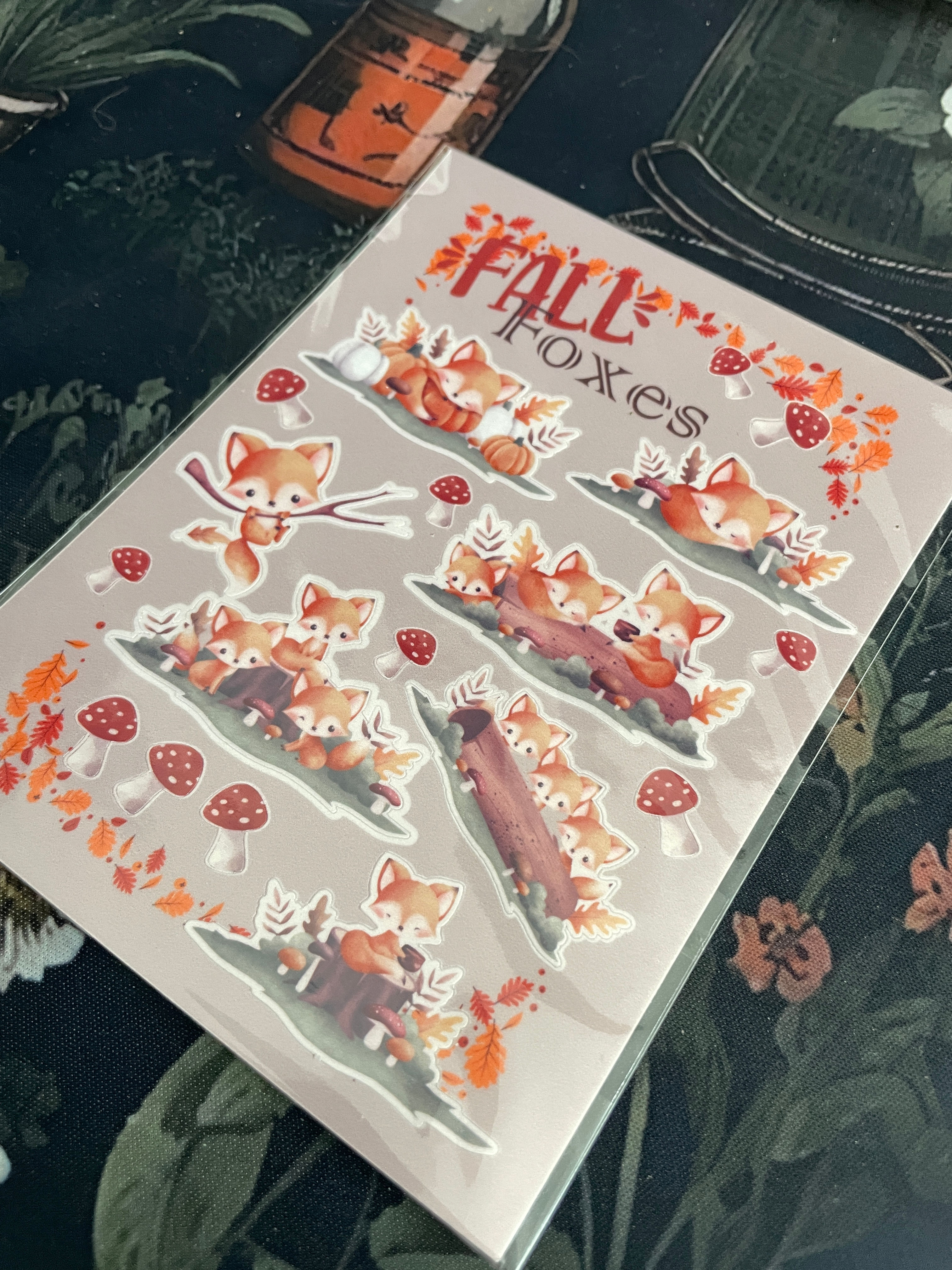 Fall Foxes Sticker Sheet