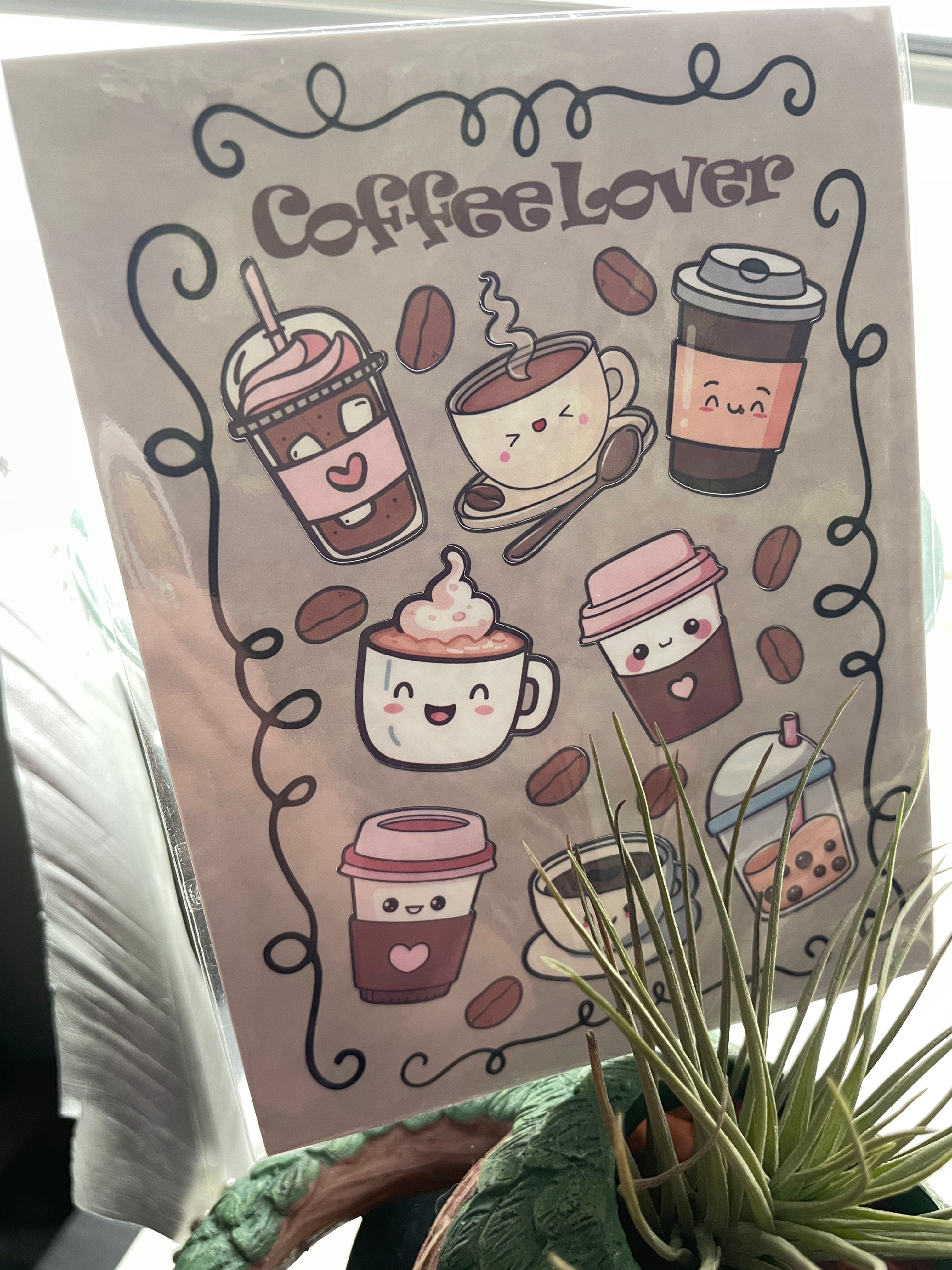 Coffee Lover Sticker Sheet by Foxy Treasure