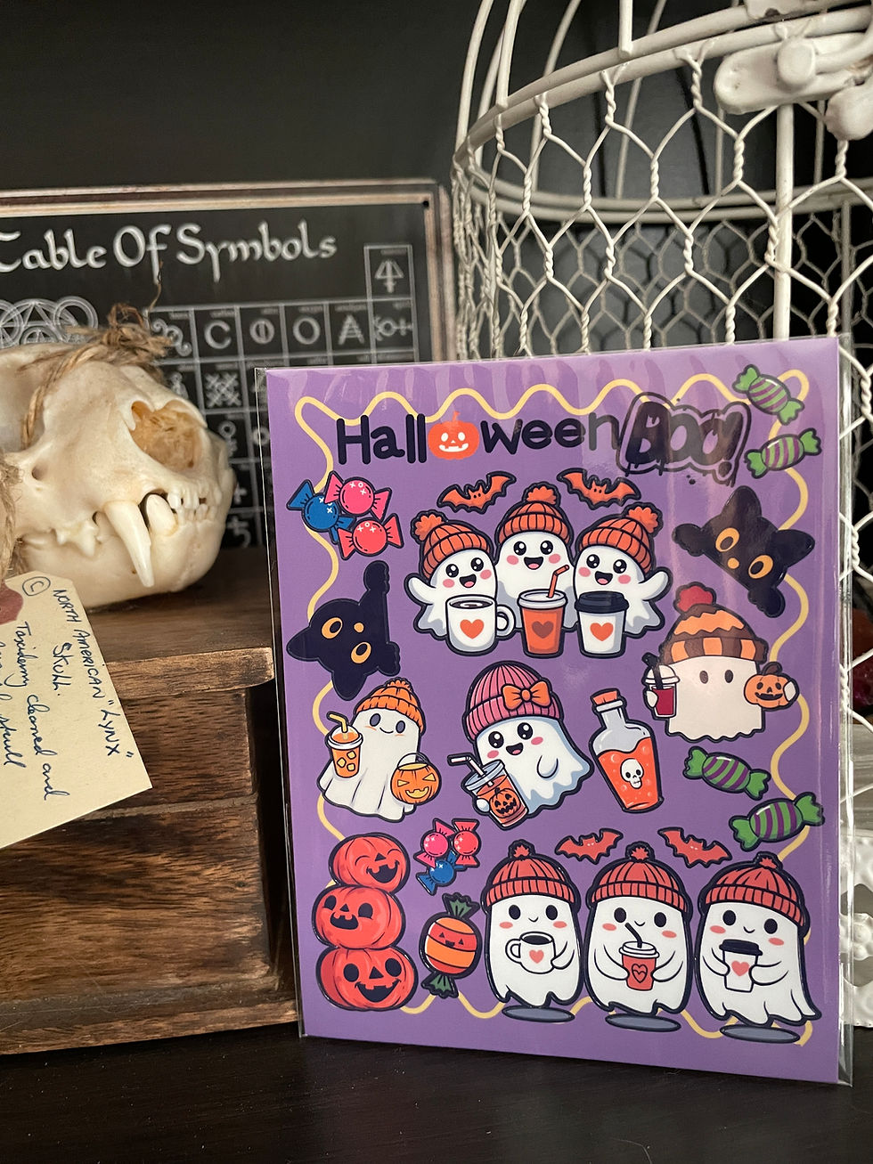 Thumbnail: Halloween Boo Sticker Sheet by Foxy Treasure