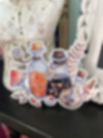 Foxy Treasure Spirit of The Wiccian Bottles Sticker