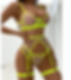 Sexy Neon Sheer Lingerie