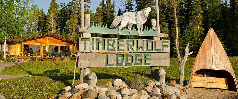 Map showing route to Timberwolf Lodge on Nagagami Lake