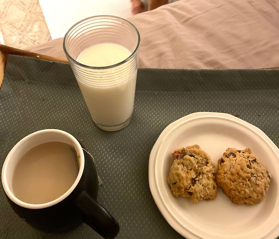 cookies and milk or tea