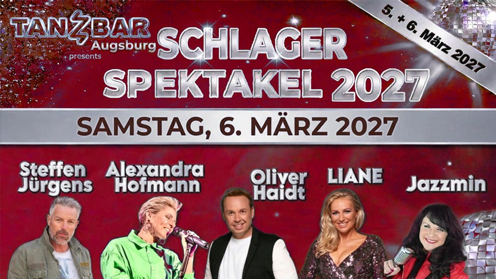"Schlager Spektakel 2027", Tag 2, Samstag 06.03.2027