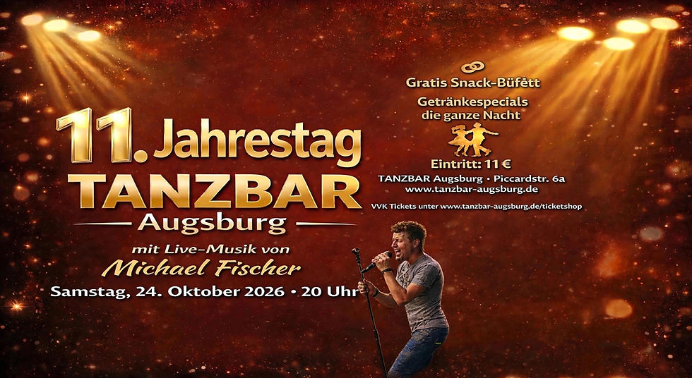 11 Jahre TANZBAR....DER Jubiläums-Tanzabend 2026