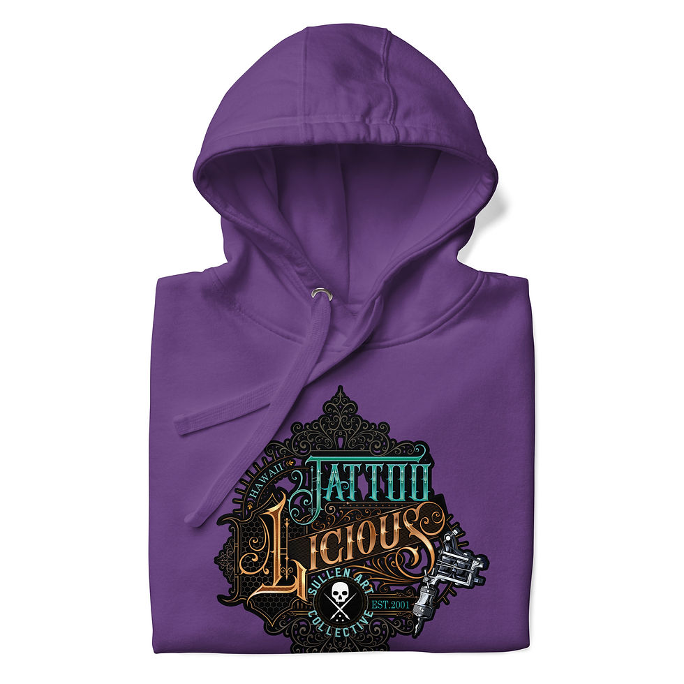 Miniatura: Tattoolicious Wood Go! Hoodie