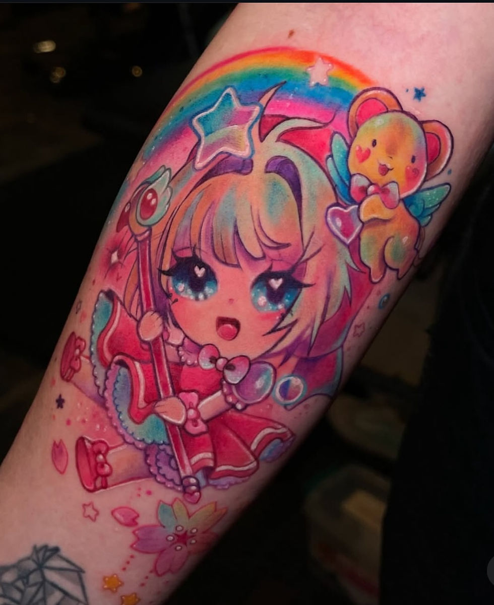 Candy Girl Rainbow tattoo by Geri at Tattoolicious Waikiki
