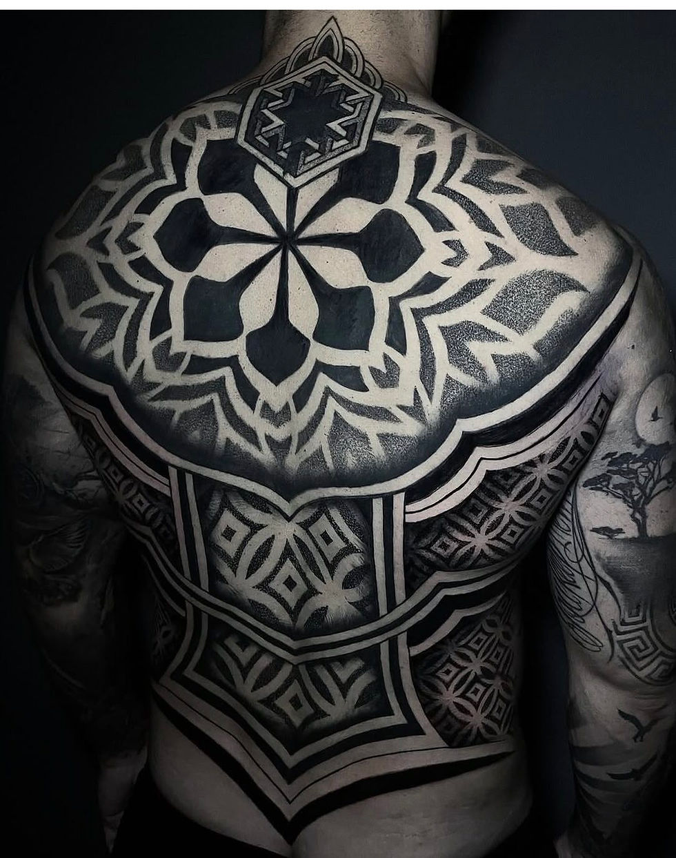 Mandala tattoo blackground