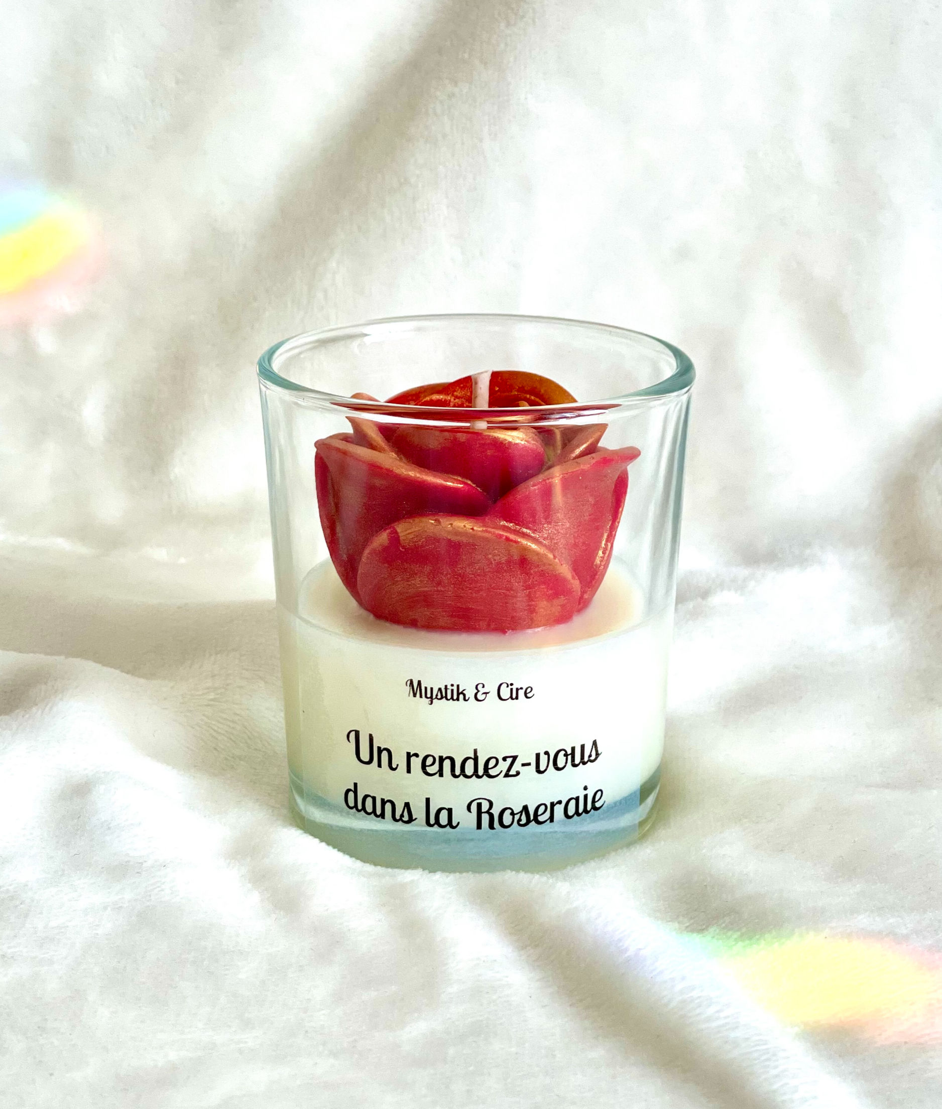 Bougie parfumée "Un rendez-vous dans la Roseraie"