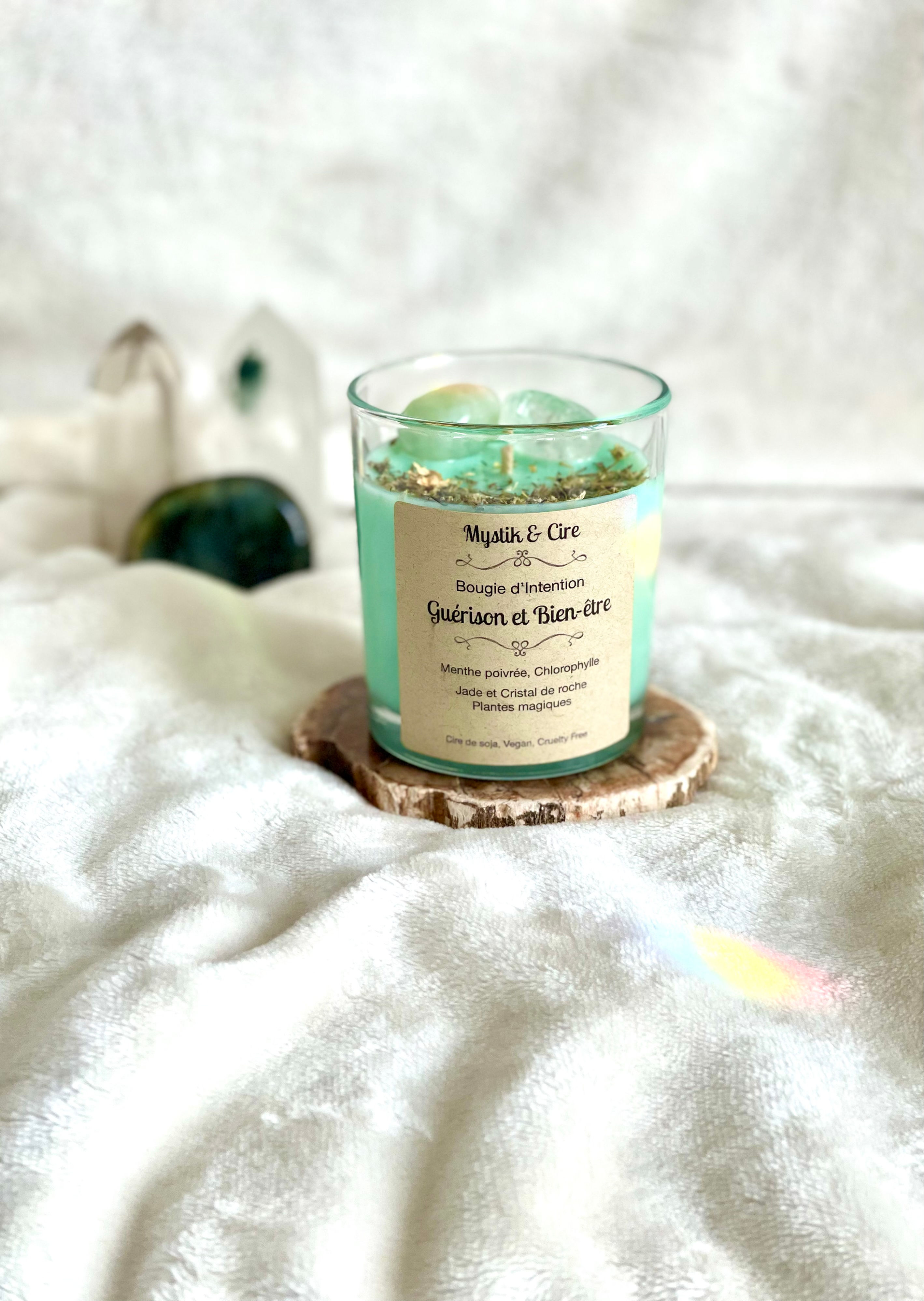 Bougie d'intention "Guérison et bien-être"