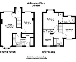 48 Douglas Villas Durham Floor plan 4 bedroom student accommodation house