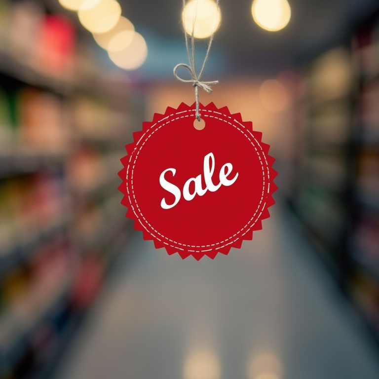 A prominent professional sale badge highlighting a special promotion for a limited time