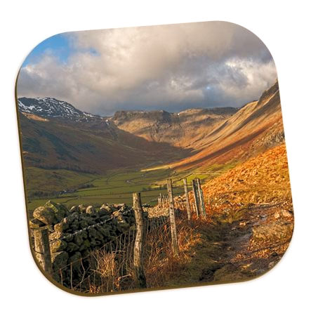 Mickleden valley, place mat and coaster