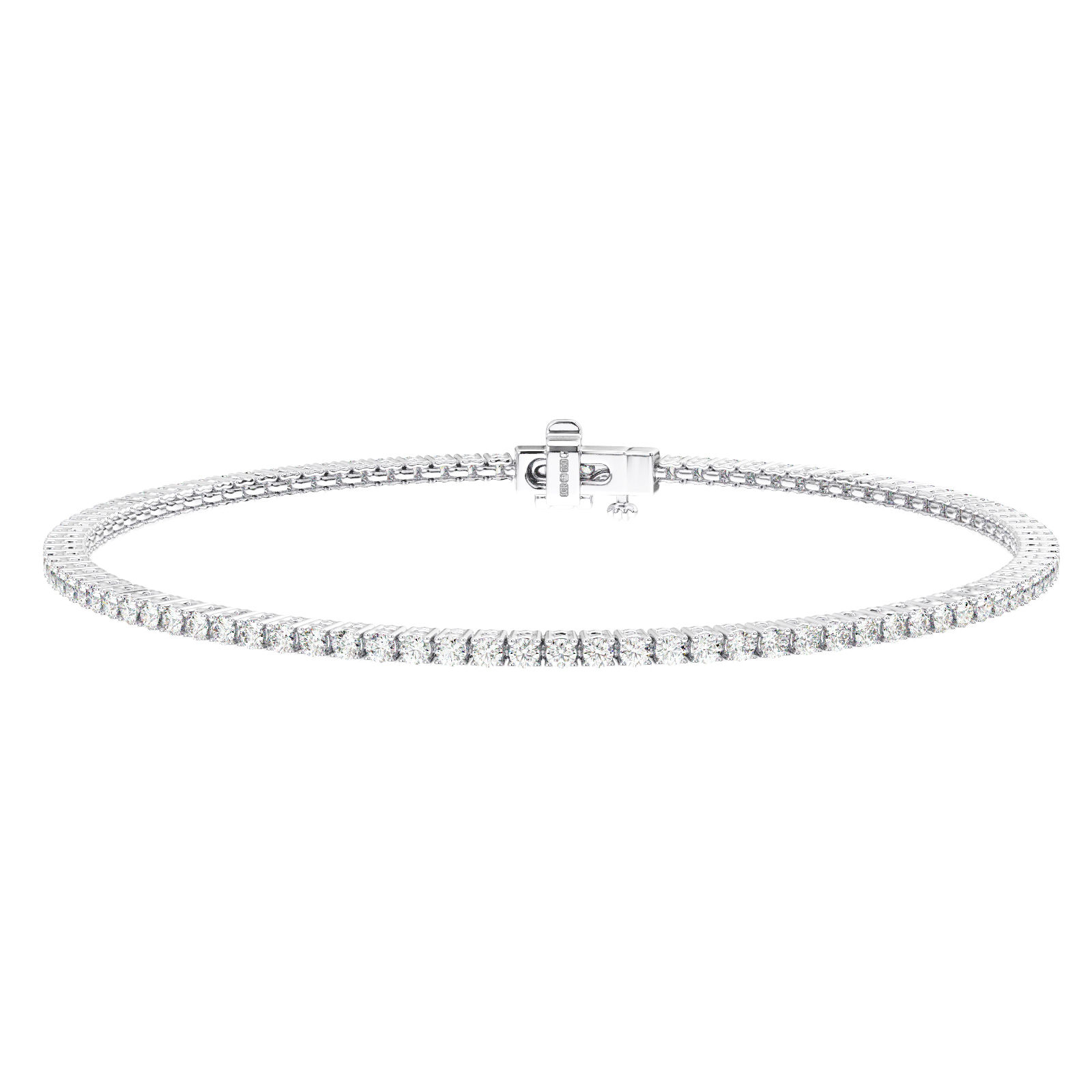1.5mm Brynn Round Cut Diamond Tennis Bracelet