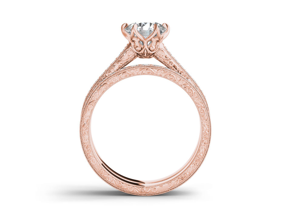 Thumbnail: Persephone Round Cut Diamond Engagement Ring