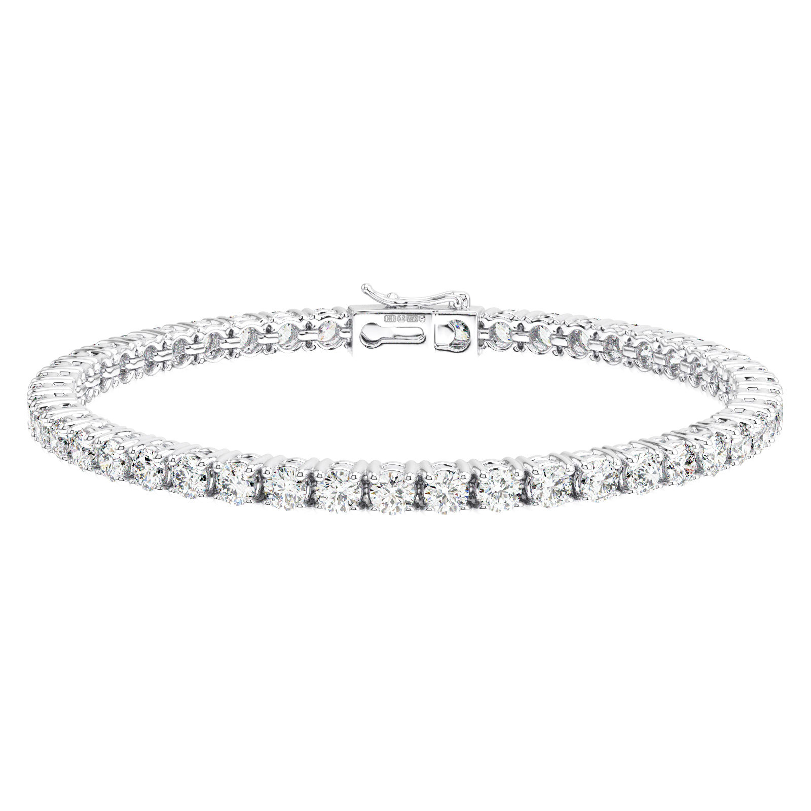 3.2mm Brynn Round Cut Diamond Tennis Bracelet